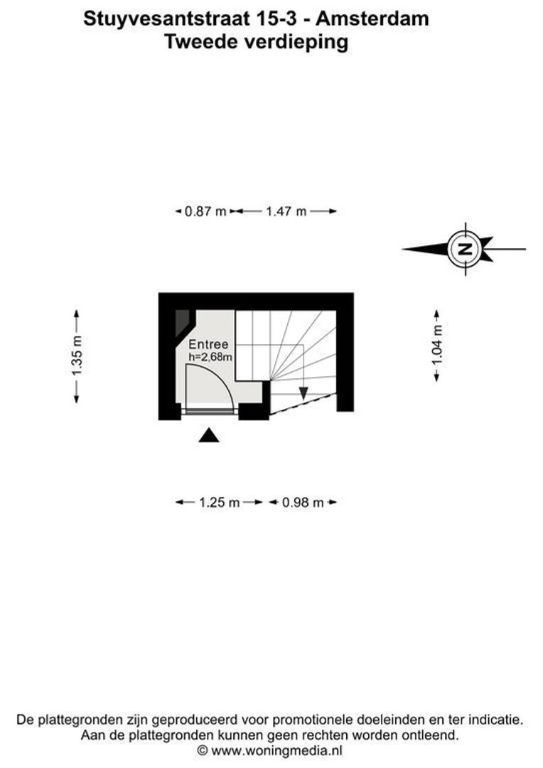 Stuyvesantstraat 15 3, Amsterdam plattegrond-1