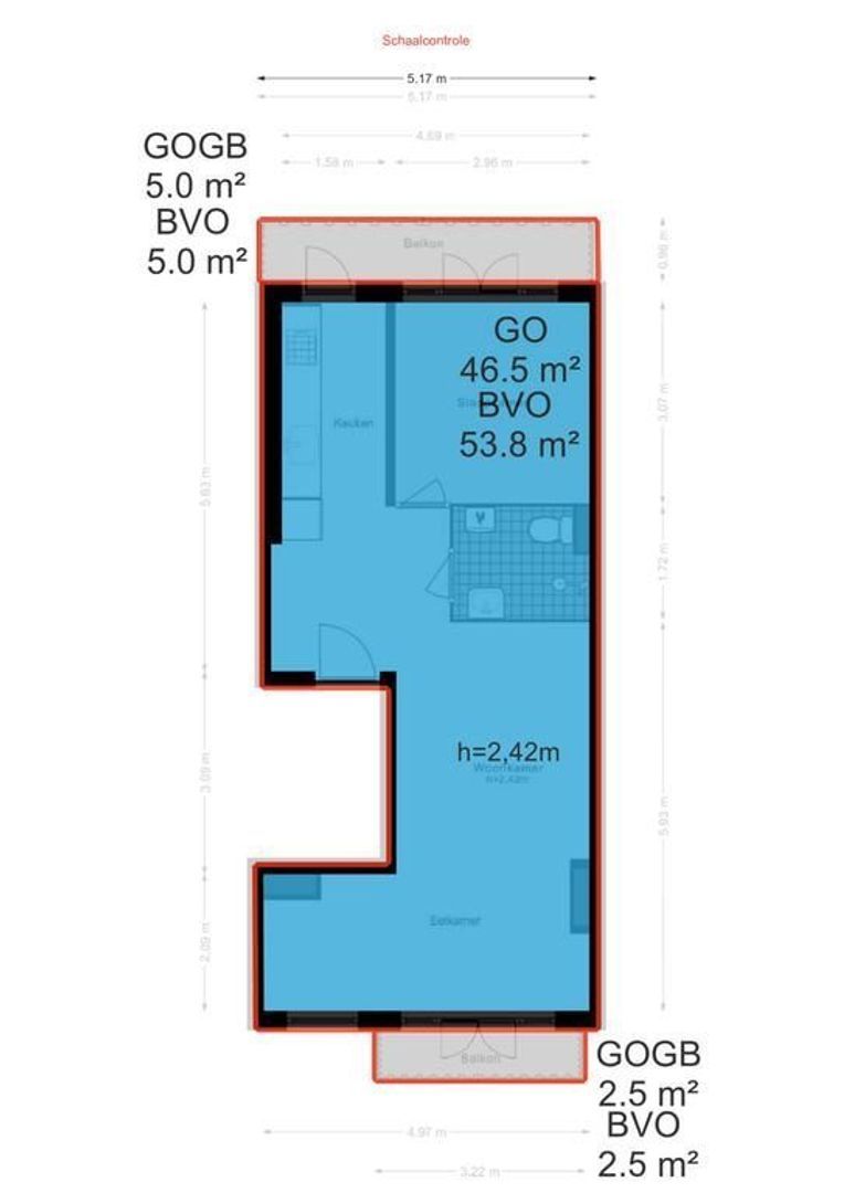 Staringstraat 32 1, Amsterdam plattegrond-3
