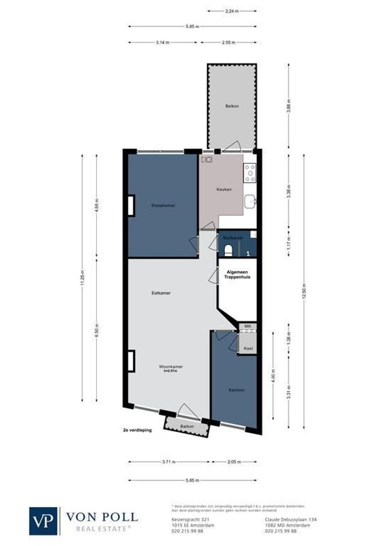 Nassaukade 354 a-II, Amsterdam plattegrond-0