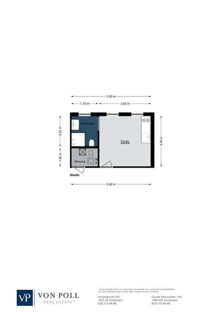 Rooseveltlaan 113 2, Amsterdam plattegrond-1