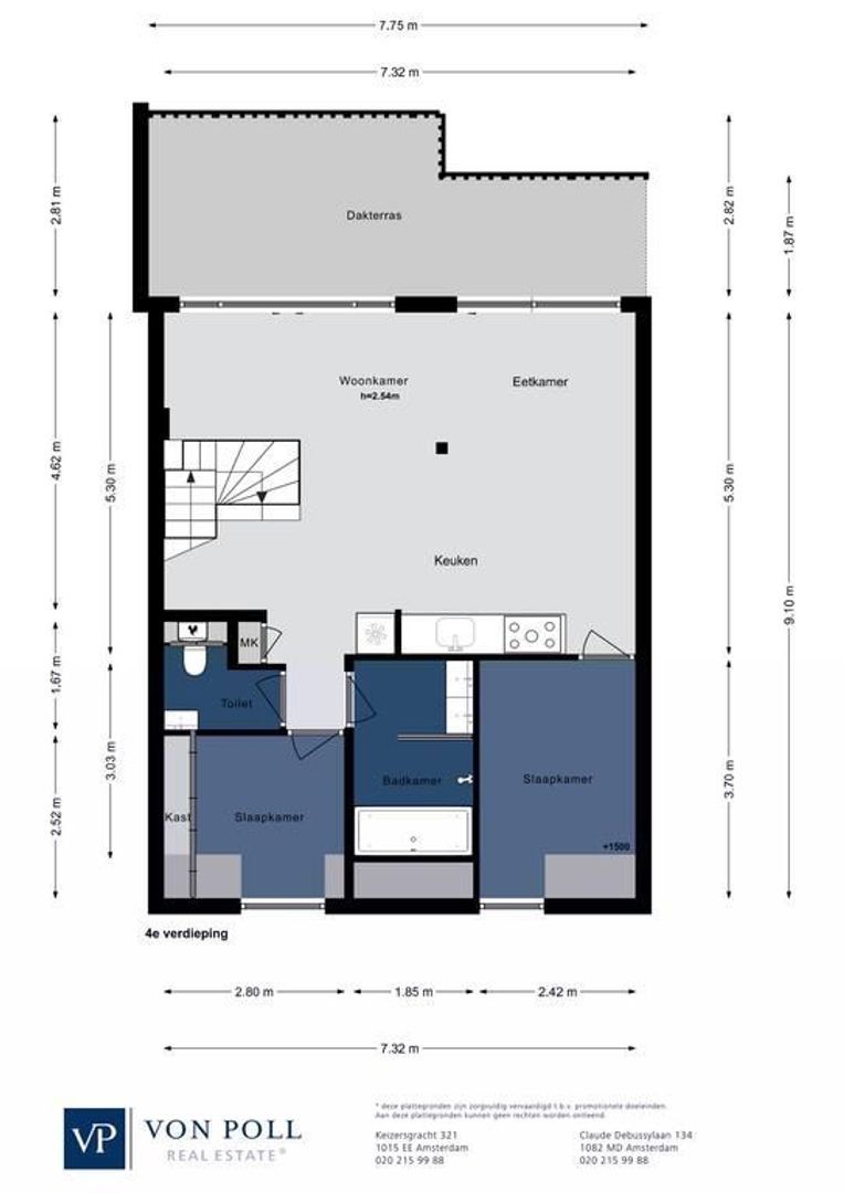 Linnaeusstraat 72 4, Amsterdam plattegrond-1