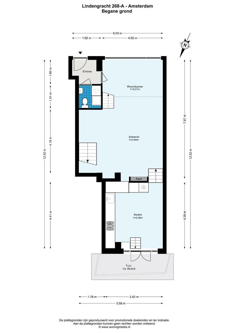 Lindengracht 268 A, Amsterdam plattegrond-0