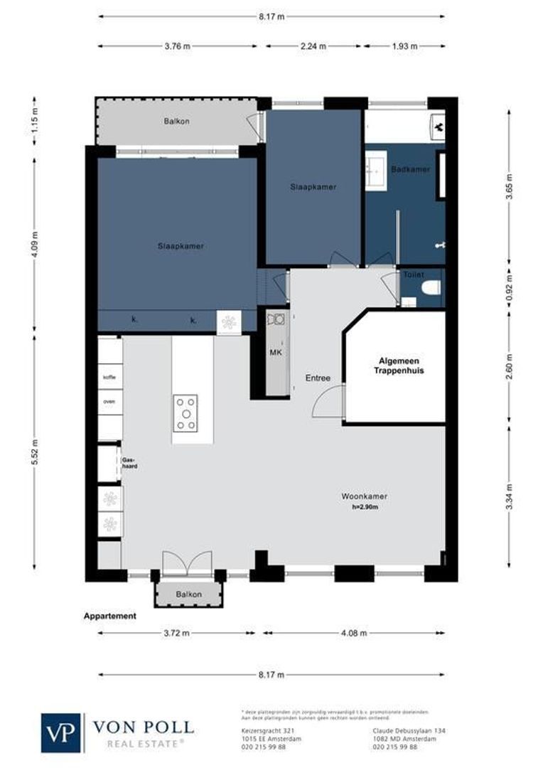 Amstelveenseweg 59 3, Amsterdam plattegrond-0