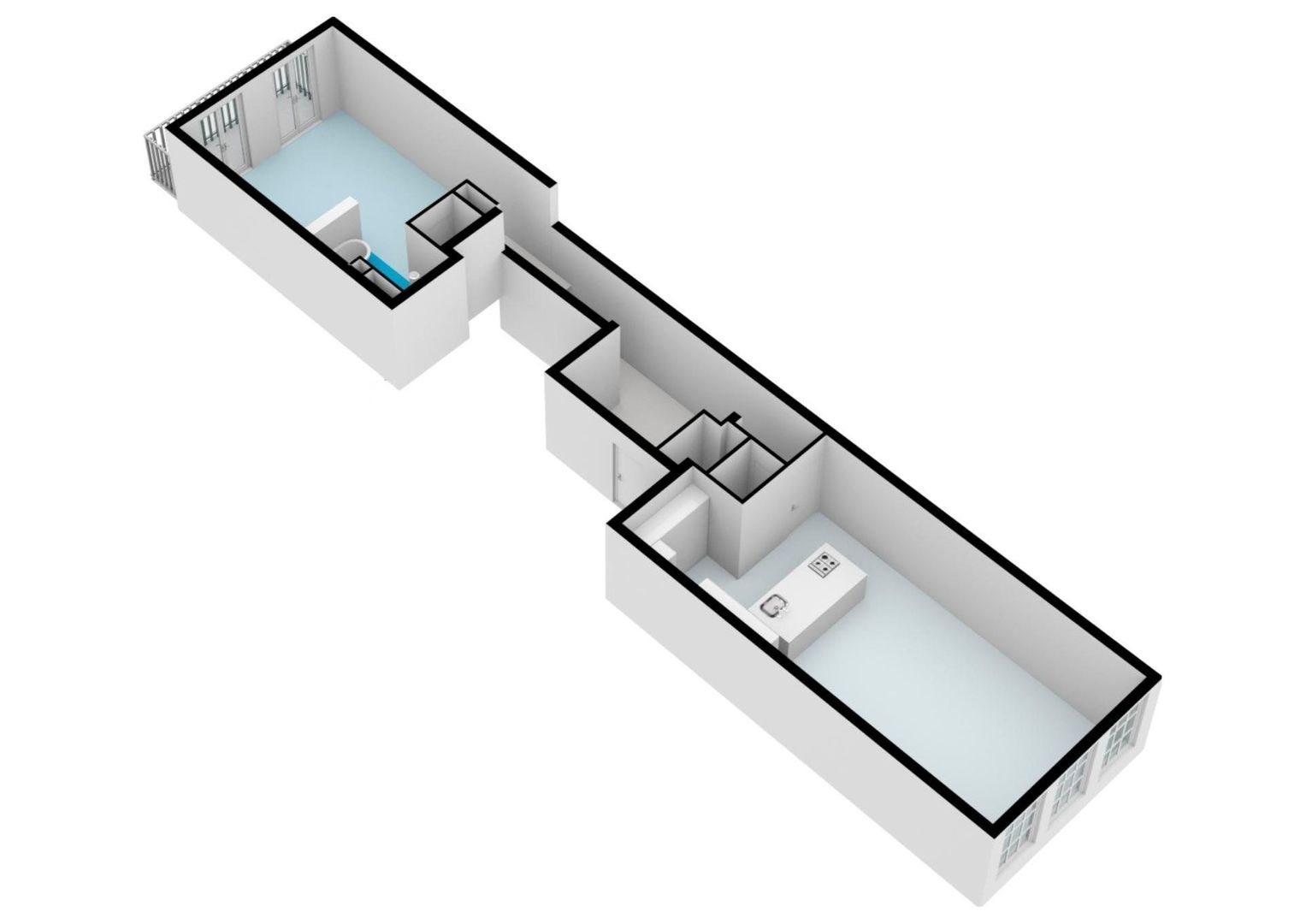Prinsengracht 487 C, Amsterdam plattegrond-1