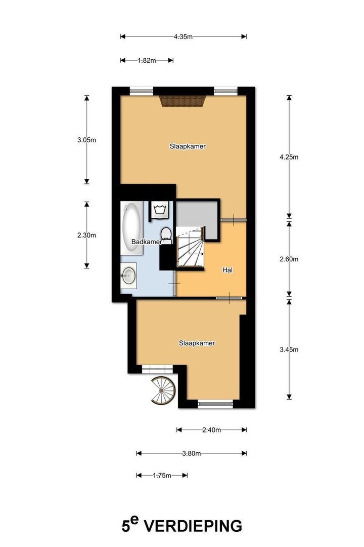 Nassaukade 340 P, Amsterdam plattegrond-0