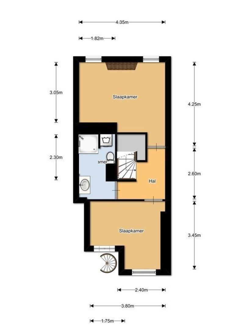 Nassaukade 340 P, Amsterdam plattegrond-3