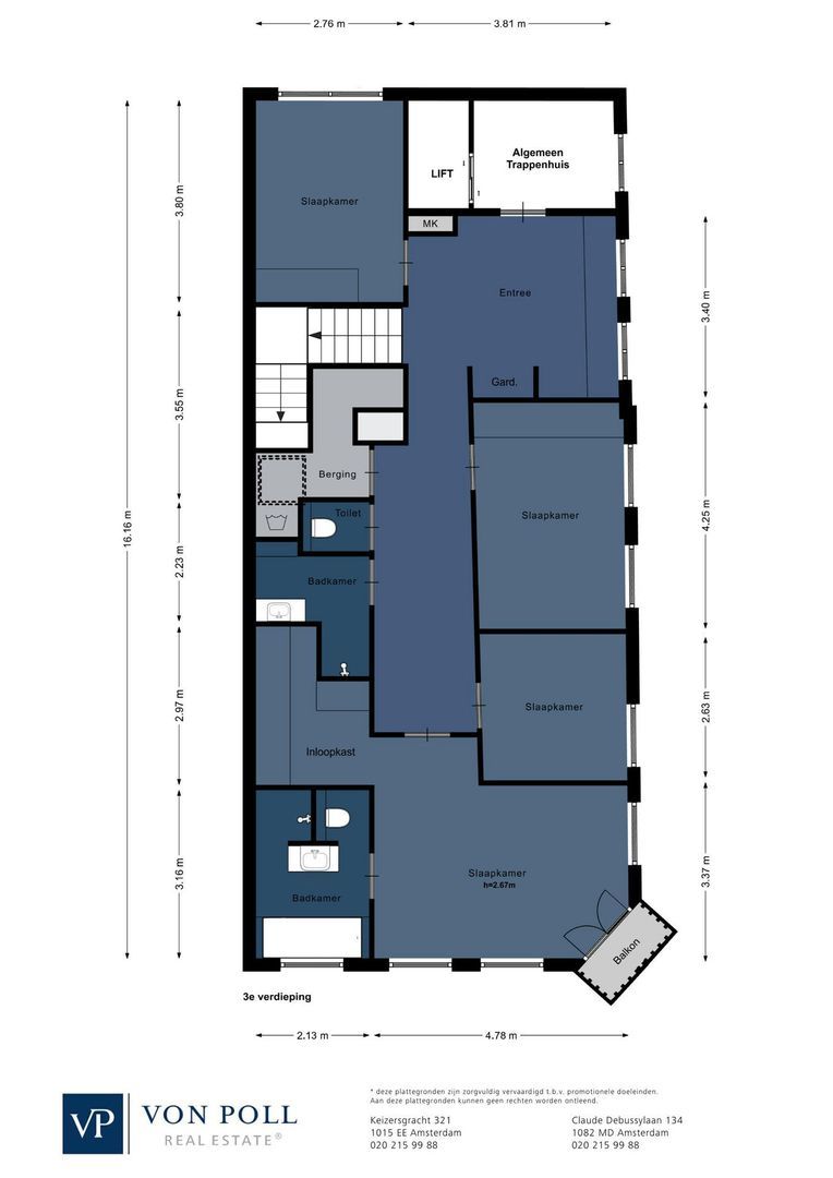 Hondecoeterstraat 5 B, Amsterdam plattegrond-0