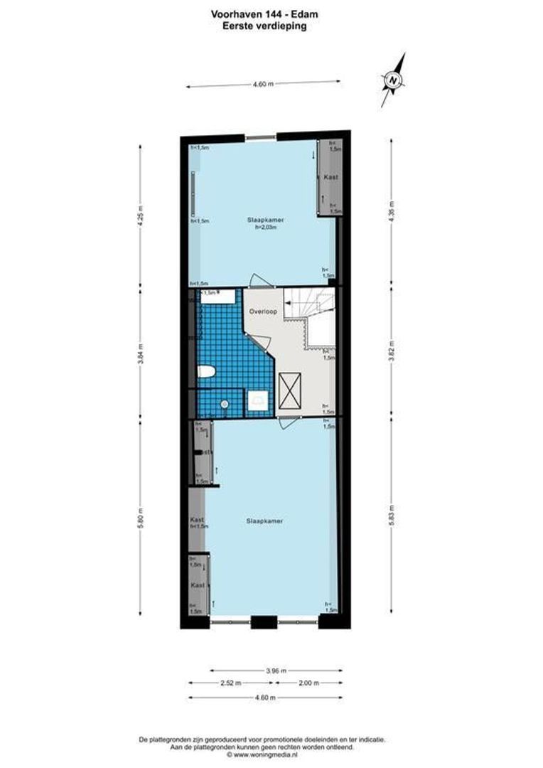Voorhaven 144, Edam plattegrond-3