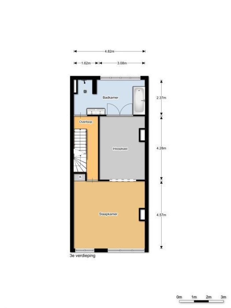 Pieter Cornelisz. Hooftstraat 161 1, Amsterdam plattegrond-2