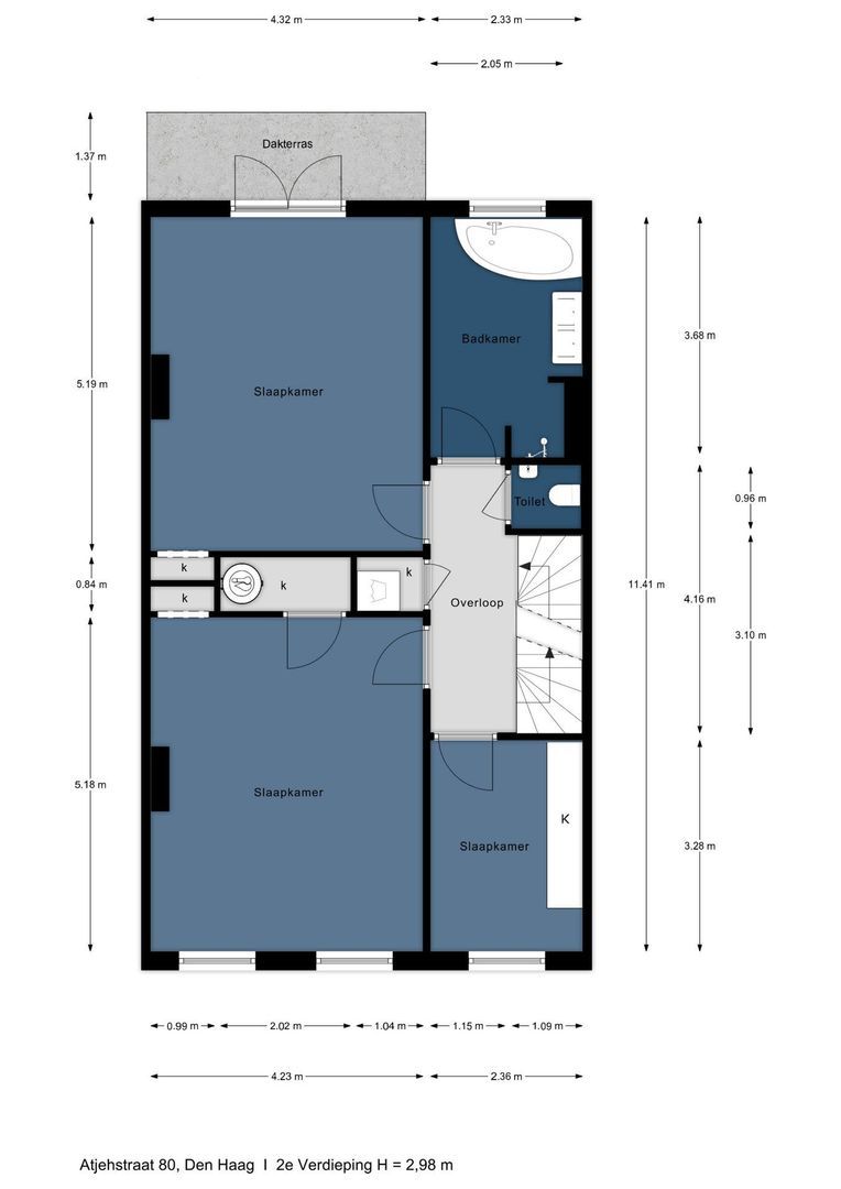 Atjehstraat 80, Den Haag plattegrond-2
