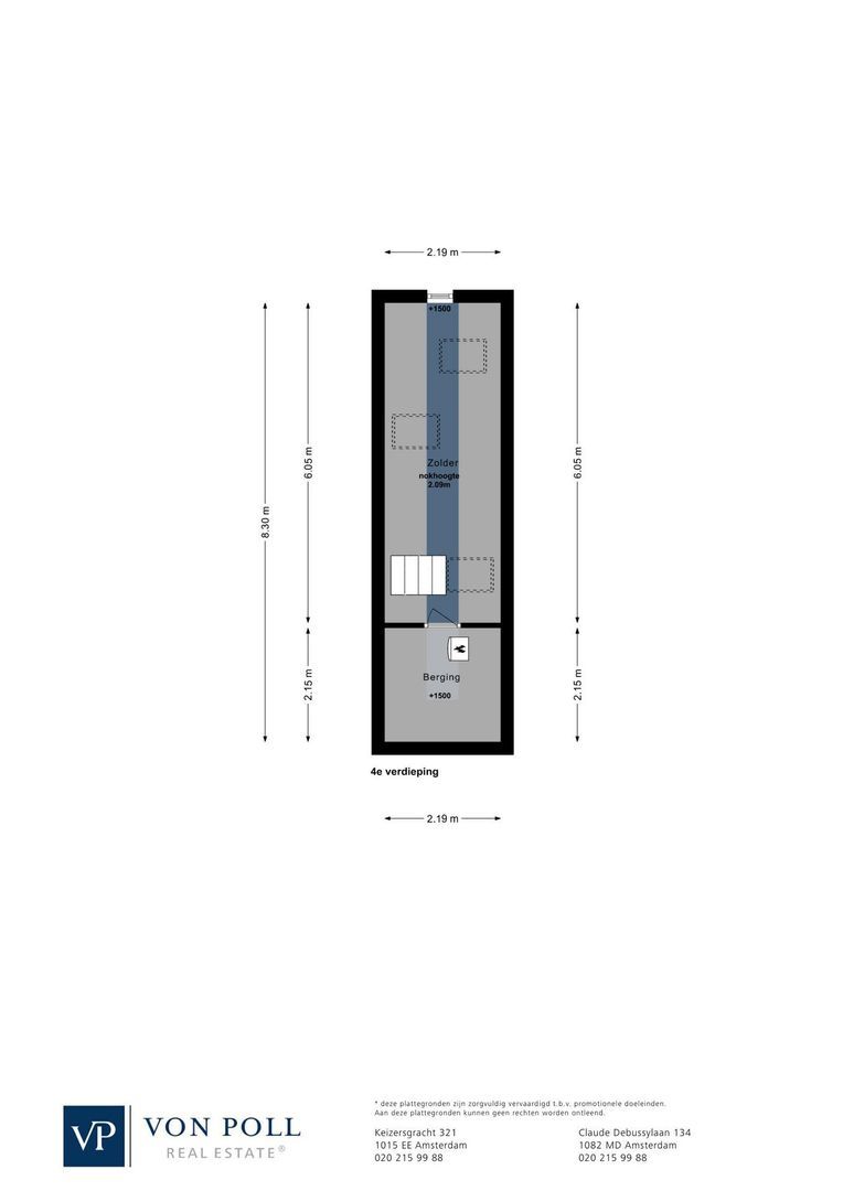 Beulingstraat 9 1, Amsterdam plattegrond-3