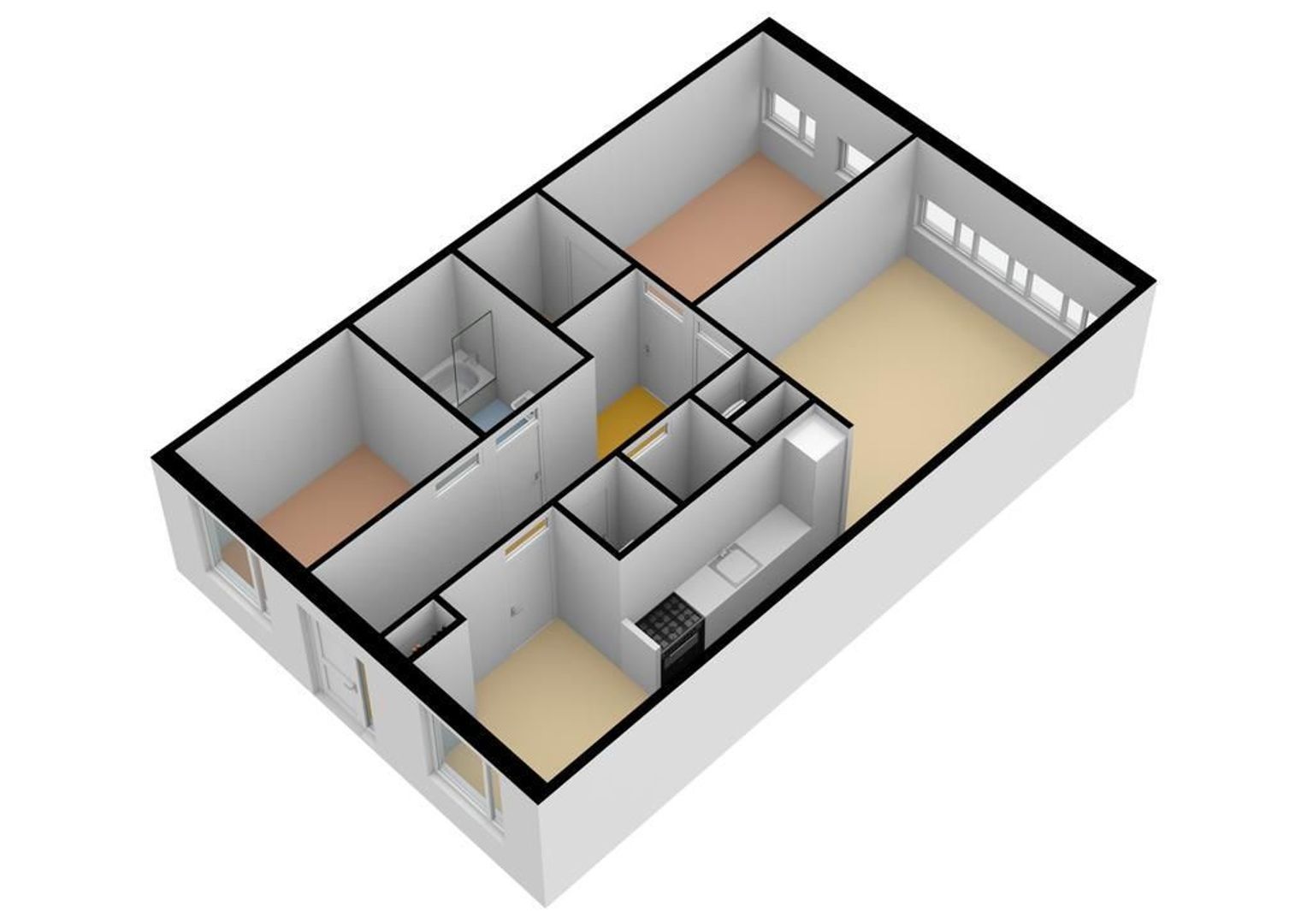 Witte de Withstraat 1 G, Amsterdam plattegrond-4