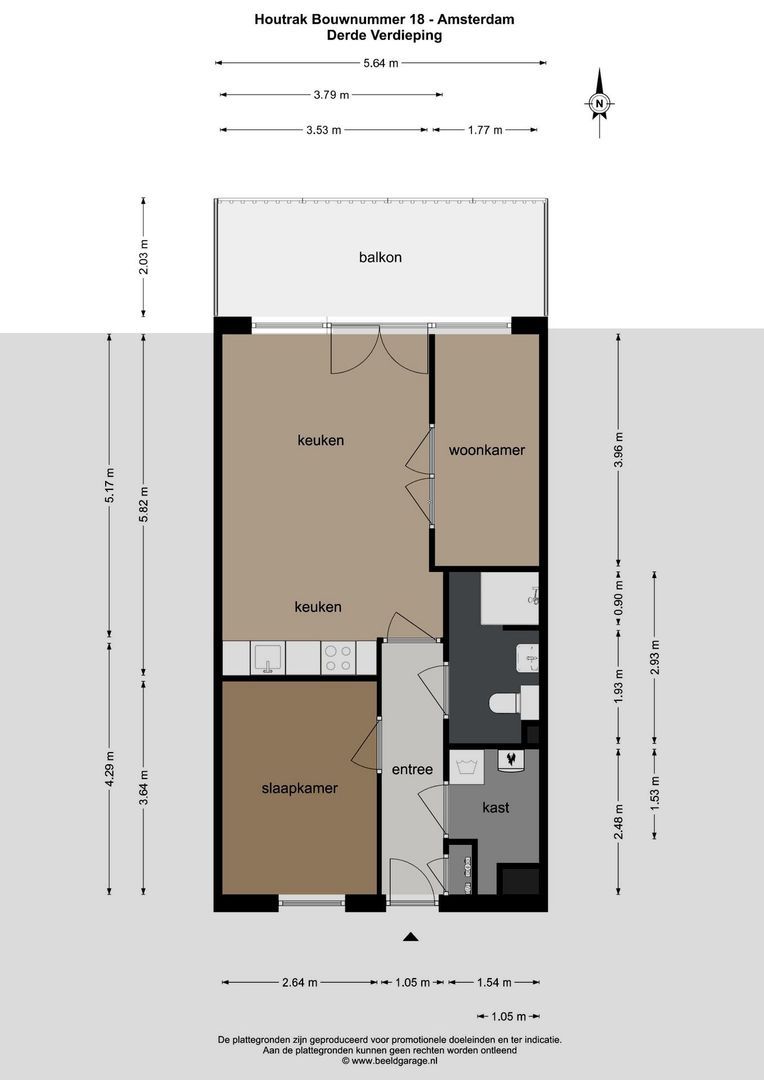 Isaac Titsinghkade 2 D 3, Amsterdam plattegrond-0