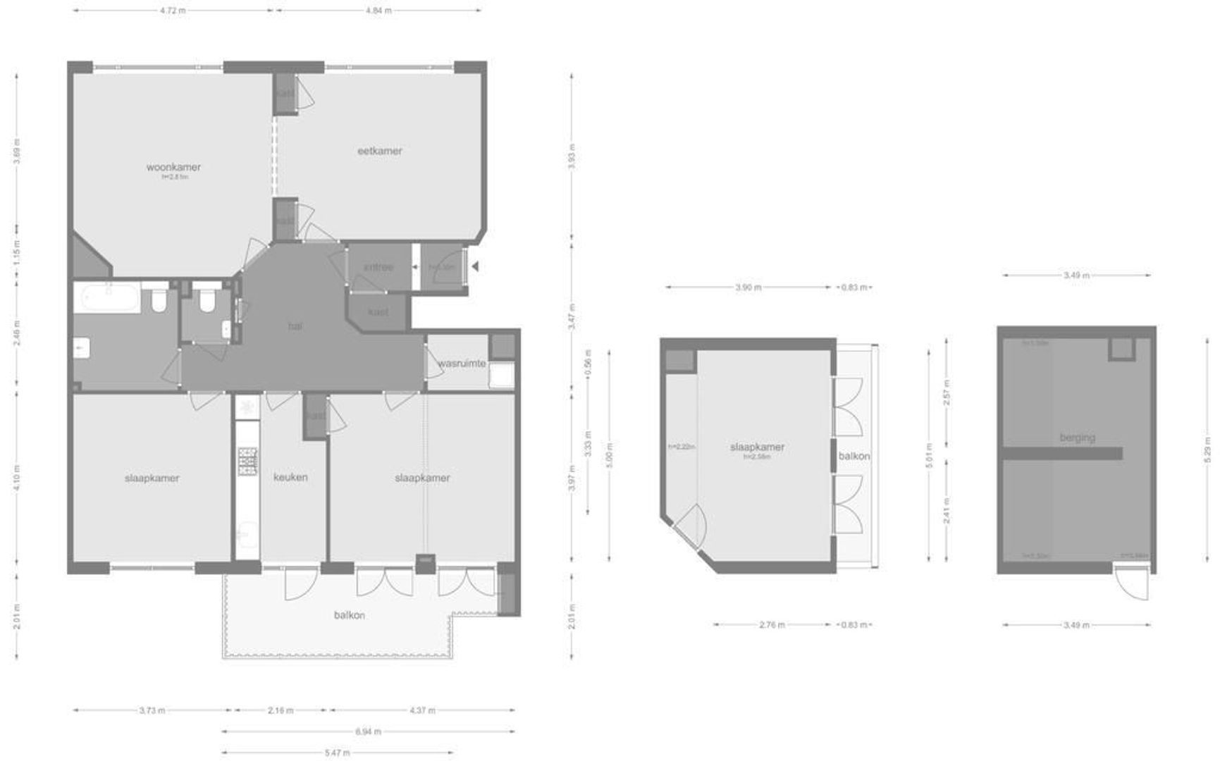 Beethovenstraat 106 1, Amsterdam plattegrond-3