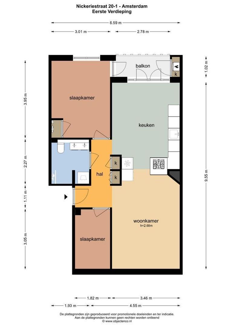 Nickeriestraat 20 1, Amsterdam plattegrond-0