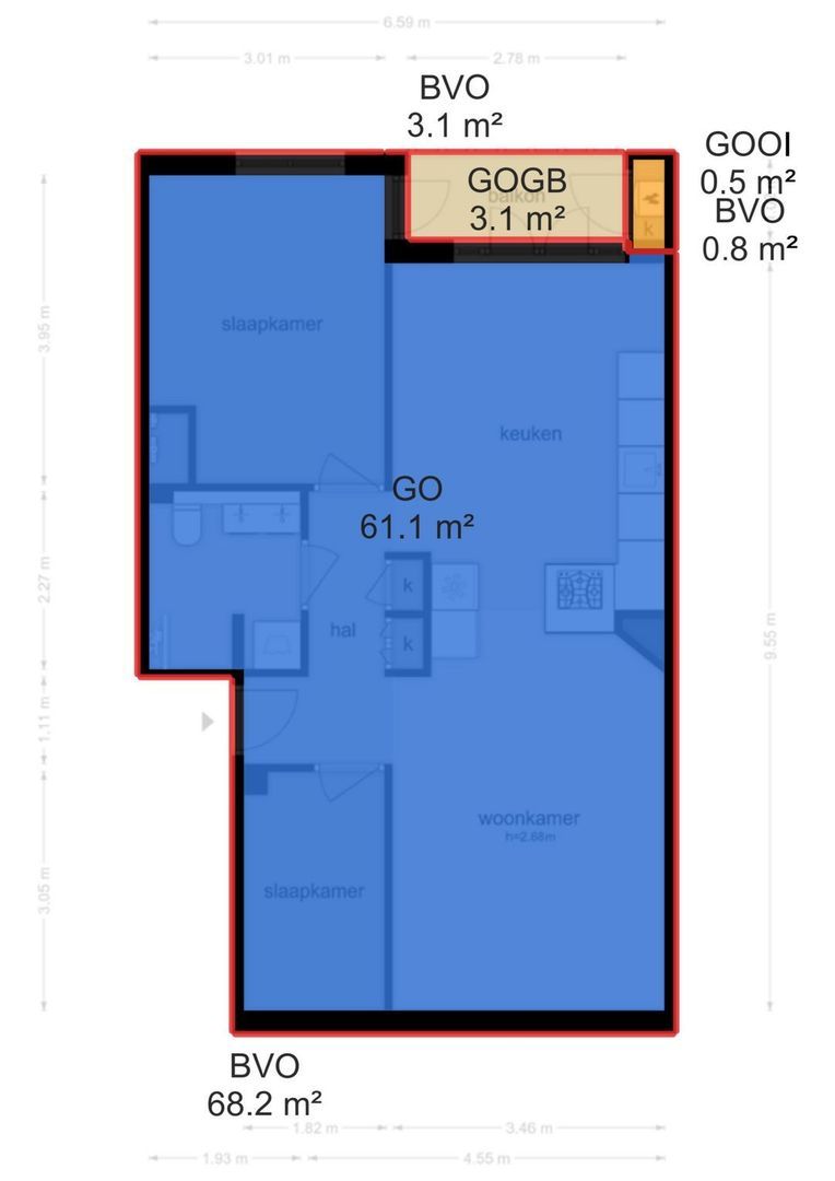 Nickeriestraat 20 1, Amsterdam plattegrond-3