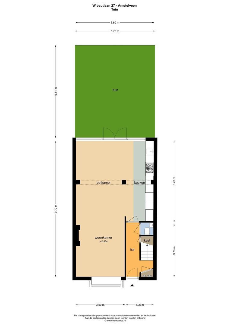 Wibautlaan 27, Amstelveen plattegrond-2