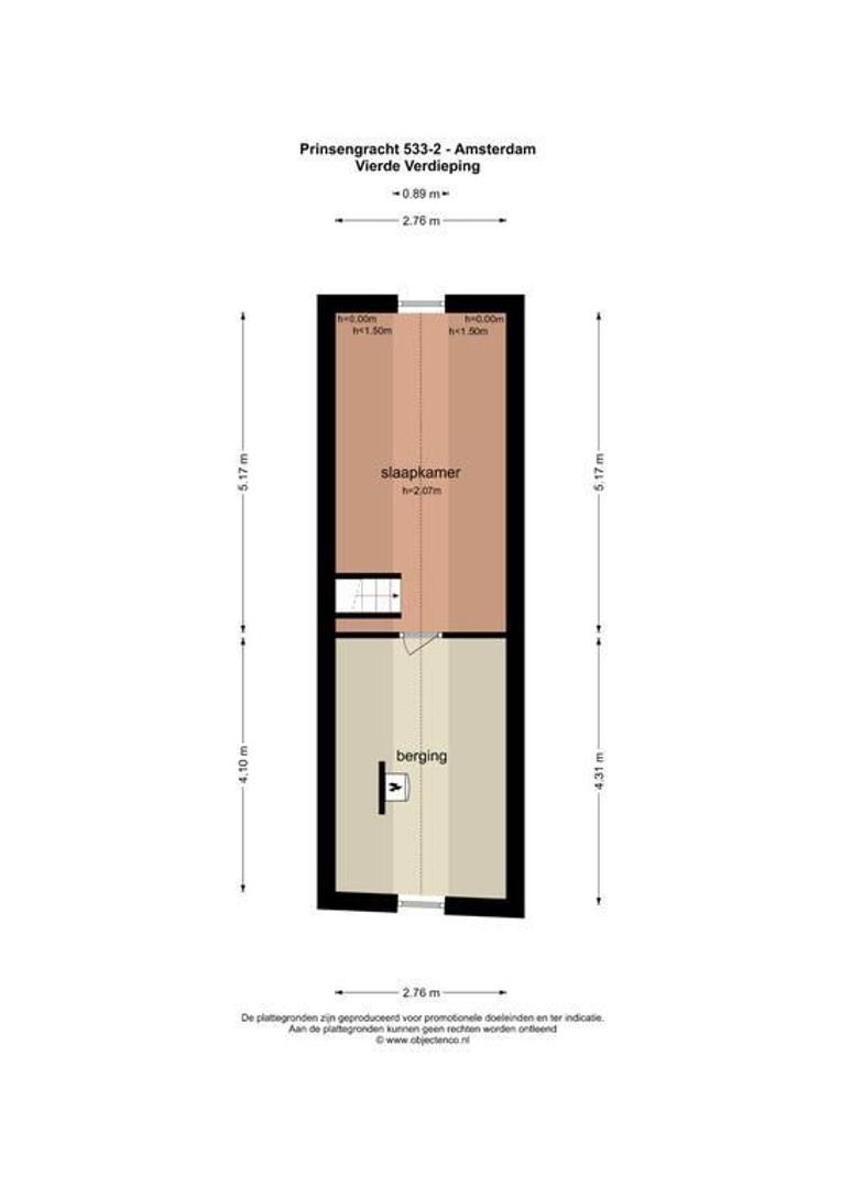 Prinsengracht 533 2, Amsterdam plattegrond-2