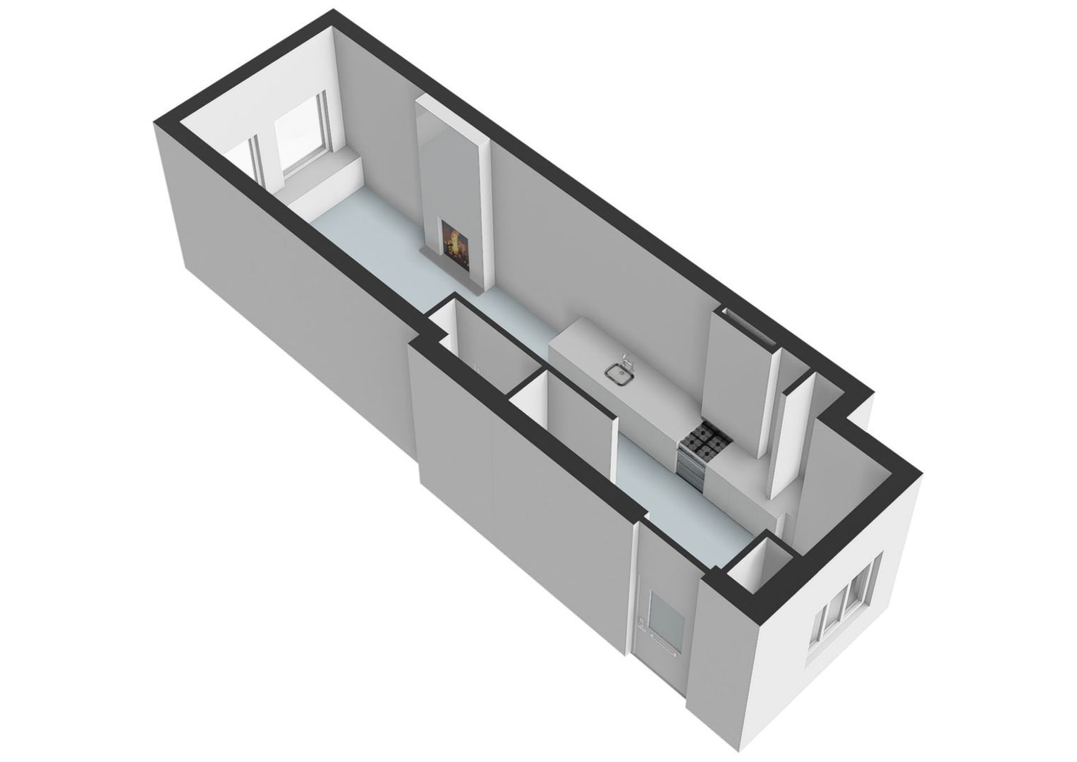 Prinsengracht 415 A, Amsterdam plattegrond-2