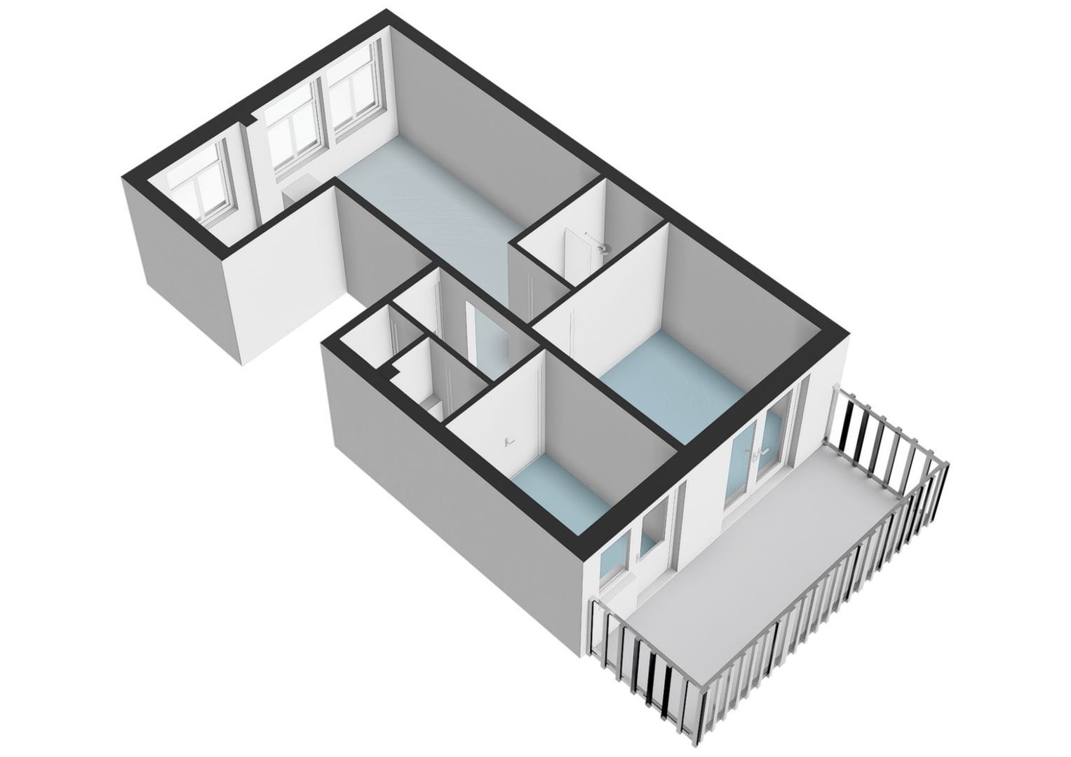 Trompenburgstraat 37 1, Amsterdam plattegrond-1
