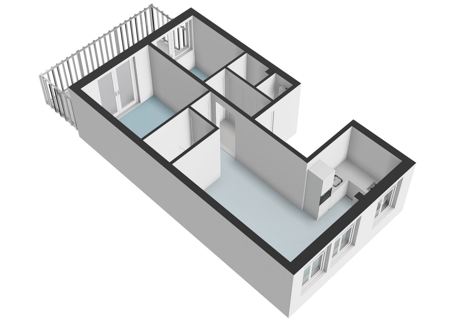 Trompenburgstraat 37 1, Amsterdam plattegrond-2