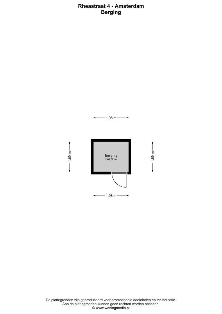 Rheastraat 4, Amsterdam plattegrond-3