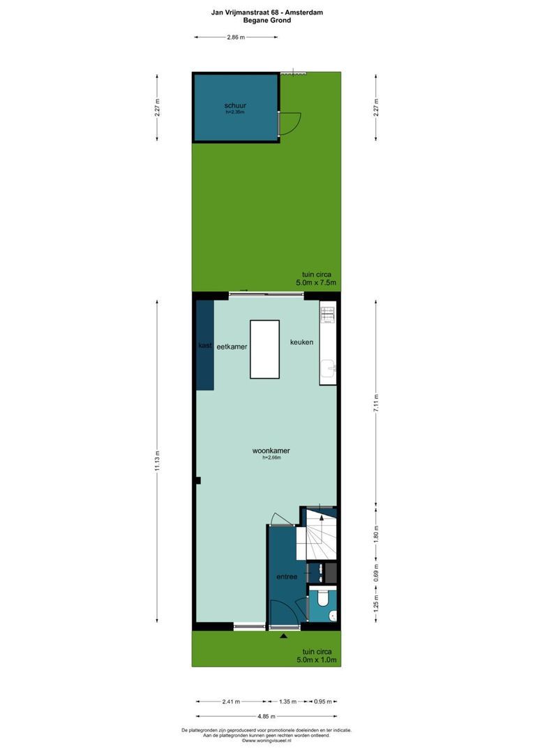 Jan Vrijmanstraat 68, Amsterdam plattegrond-0