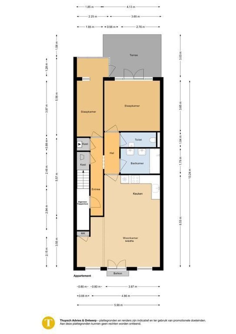 Van Ostadestraat 197 1, Amsterdam plattegrond-0