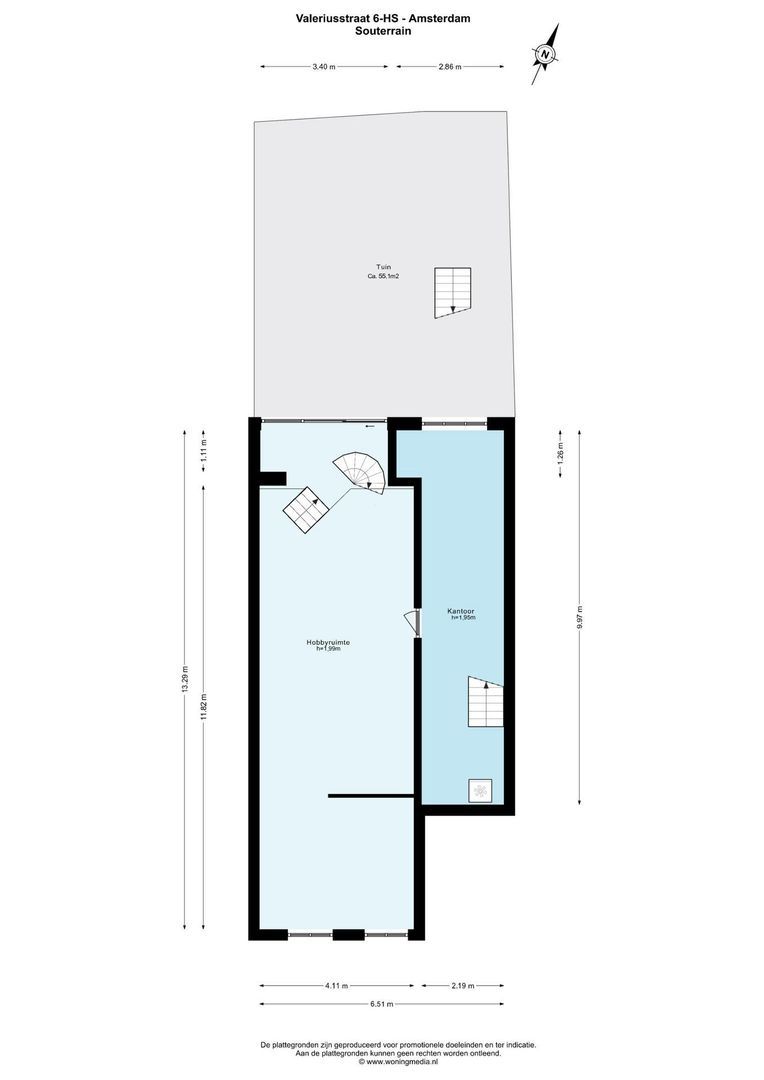 Valeriusstraat 6 H, Amsterdam plattegrond-1