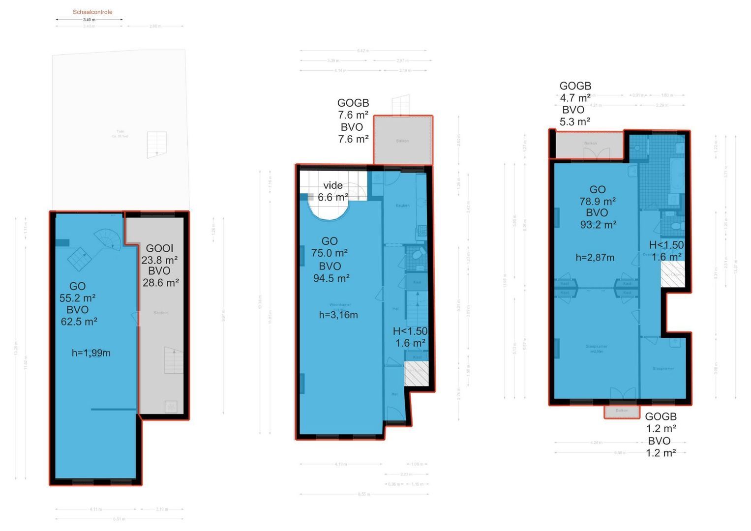 Valeriusstraat 6 H, Amsterdam plattegrond-3