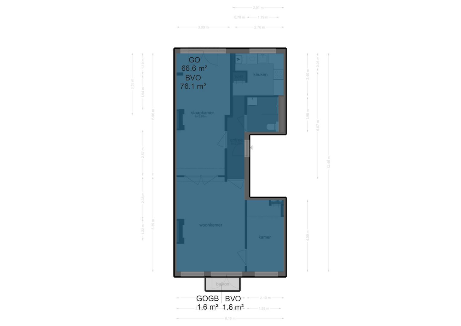 Brachthuijzerstraat 3 2, Amsterdam plattegrond-1