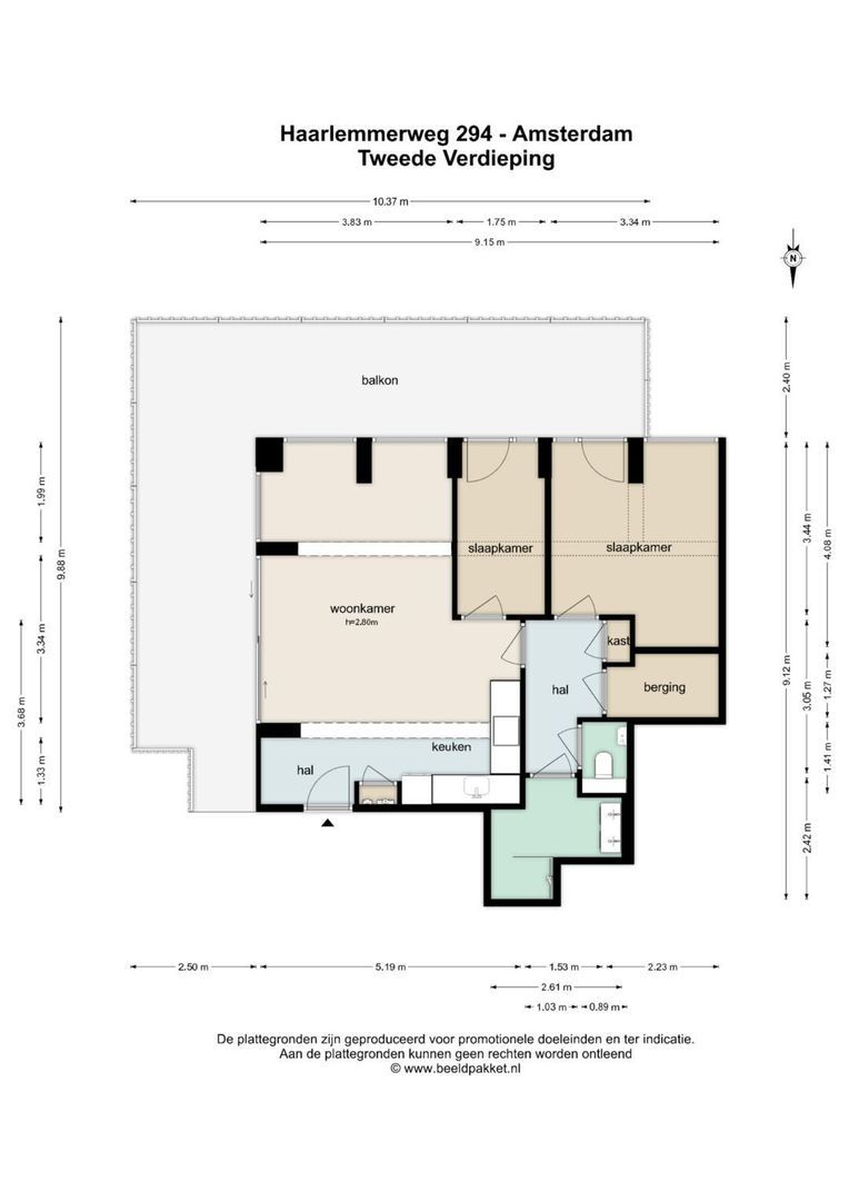 Haarlemmerweg 294, Amsterdam plattegrond-1