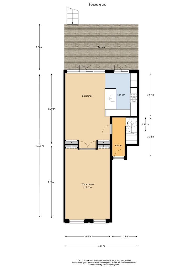 Pieter Cornelisz. Hooftstraat 160 H, Amsterdam plattegrond-0