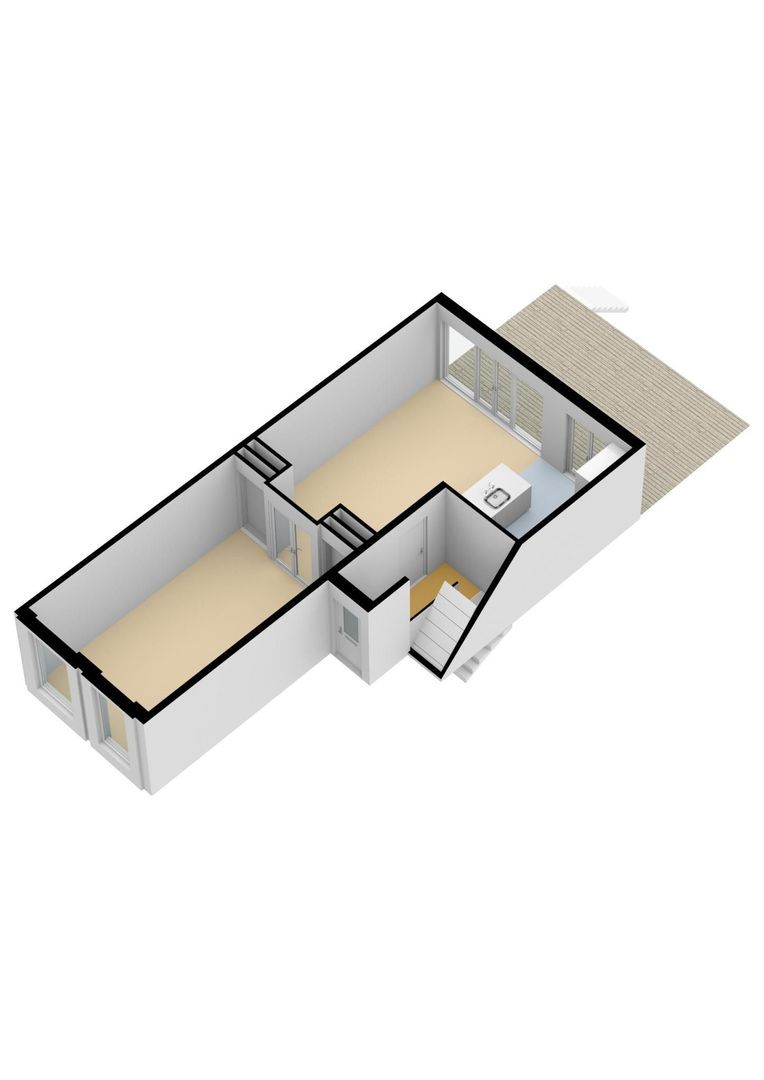 Pieter Cornelisz. Hooftstraat 160 H, Amsterdam plattegrond-1