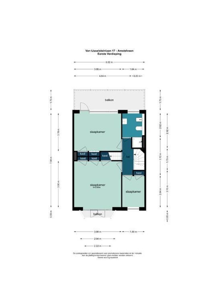 Van IJsselsteinlaan 17, Amstelveen plattegrond-1