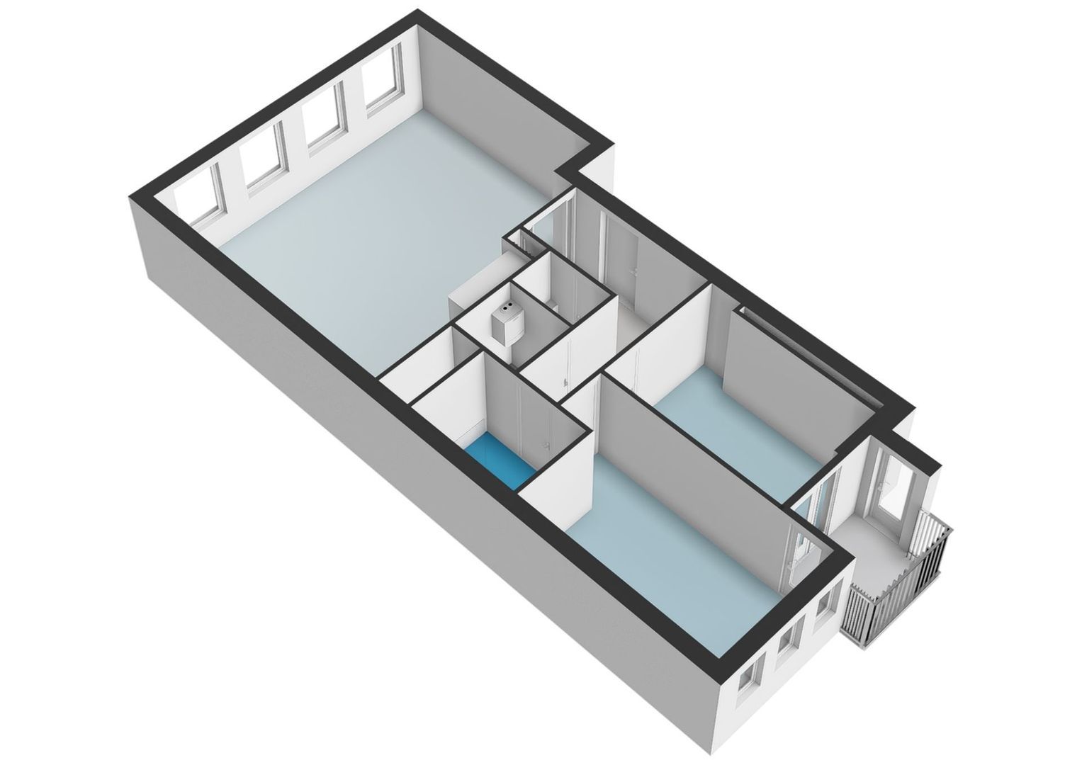 Valkenburgerstraat 198 E, Amsterdam plattegrond-1