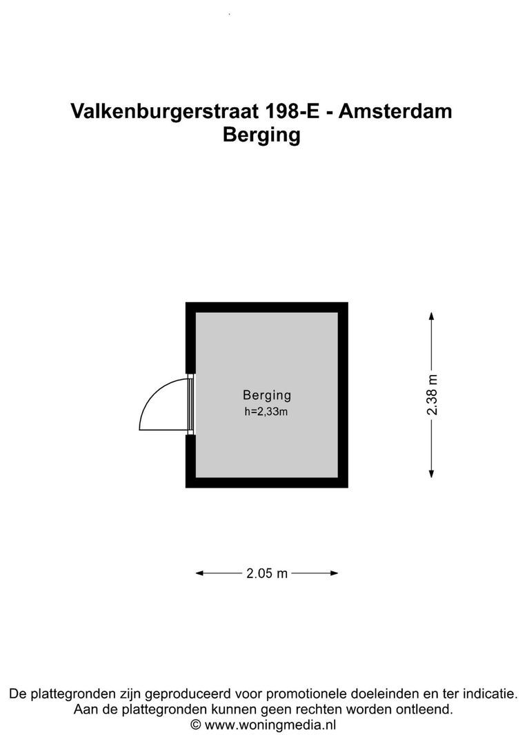 Valkenburgerstraat 198 E, Amsterdam plattegrond-3