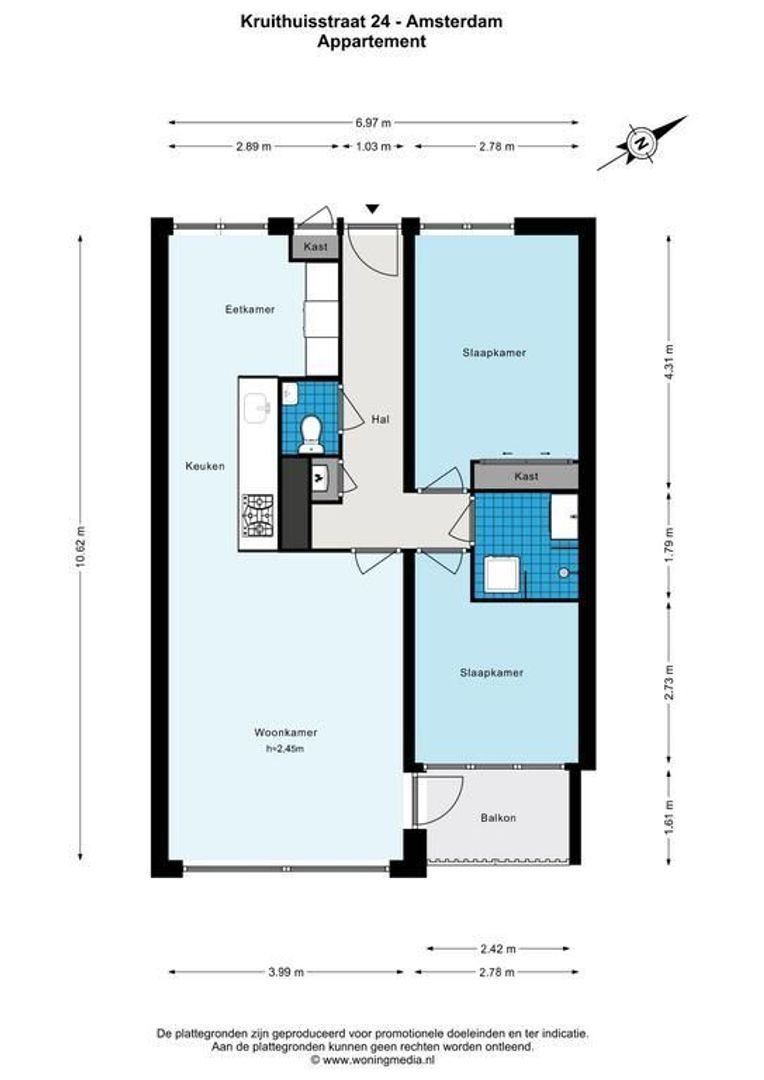 Kruithuisstraat 24, Amsterdam plattegrond-0