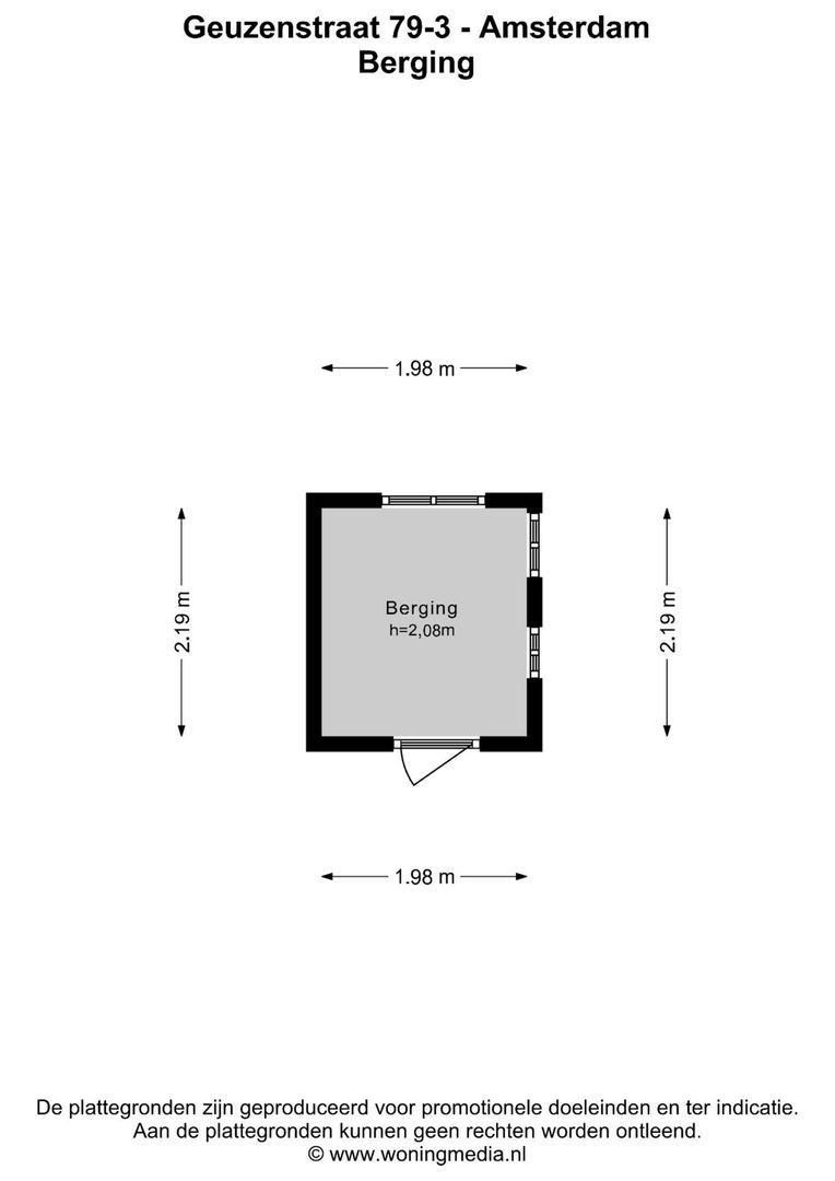 Geuzenstraat 79 3, Amsterdam plattegrond-0