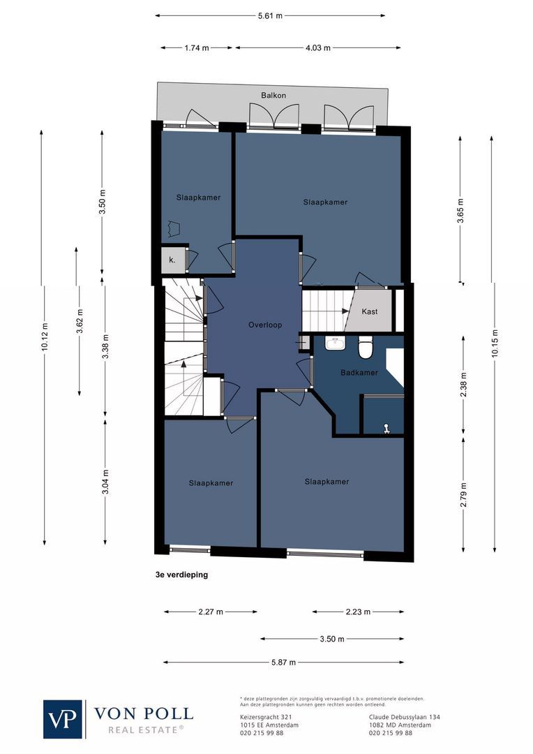 Willem de Zwijgerlaan 65 3, Amsterdam plattegrond-1
