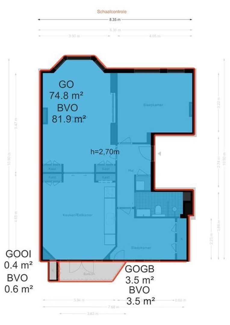 Krammerstraat 3 2, Amsterdam plattegrond-3