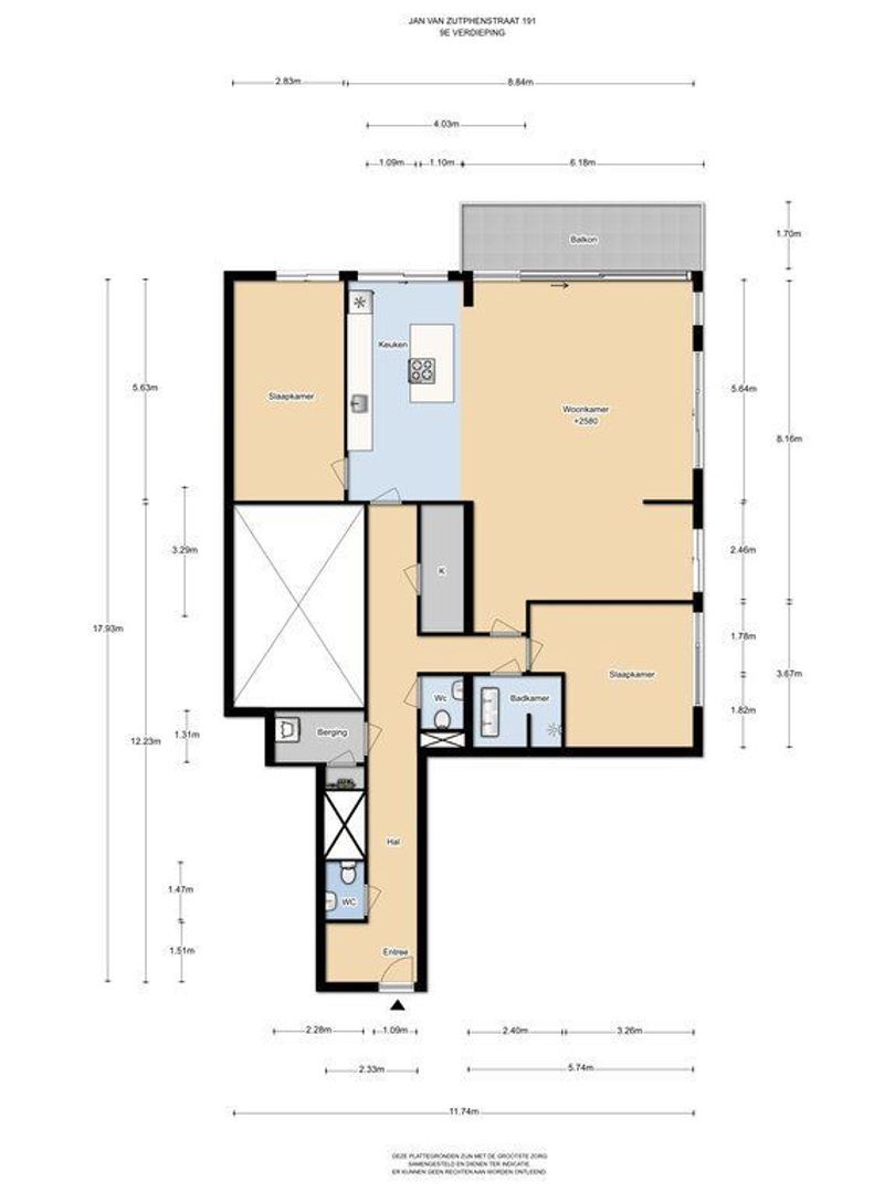Jan van Zutphenstraat 191, Amsterdam plattegrond-0