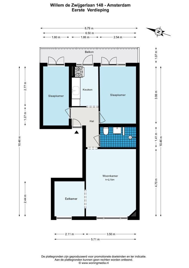 Willem de Zwijgerlaan 148 H, Amsterdam plattegrond-0