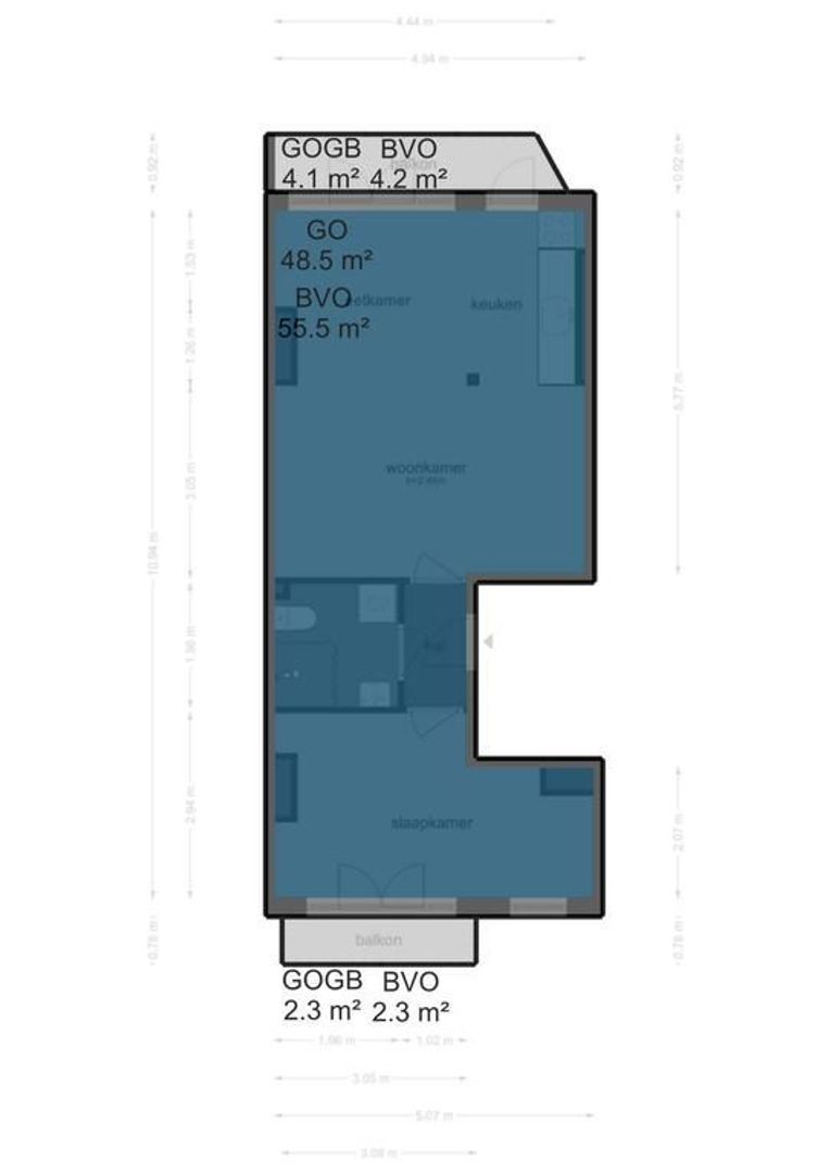 Staringstraat 24 2, Amsterdam plattegrond-0