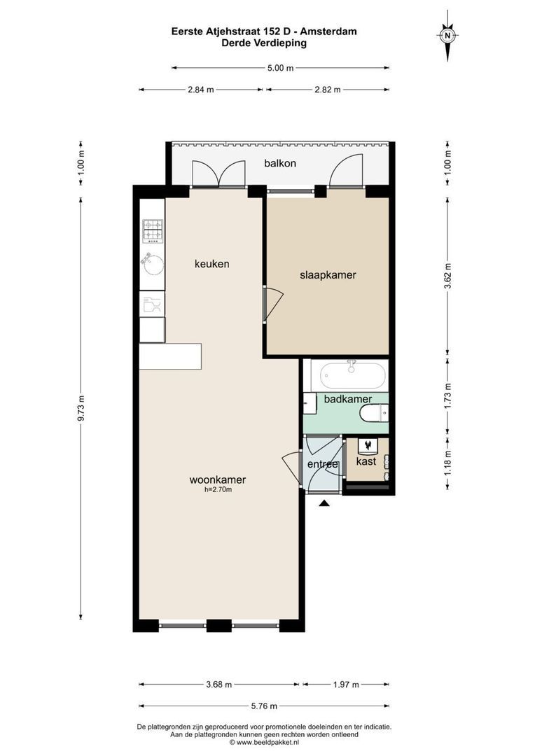 Eerste Atjehstraat 152 D, Amsterdam plattegrond-0