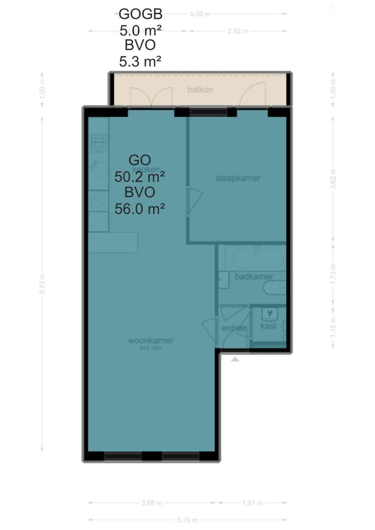 Eerste Atjehstraat 152 D, Amsterdam plattegrond-3