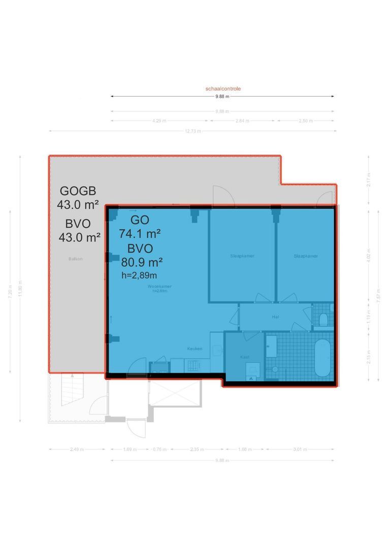 Haarlemmerweg 432, Amsterdam plattegrond-3