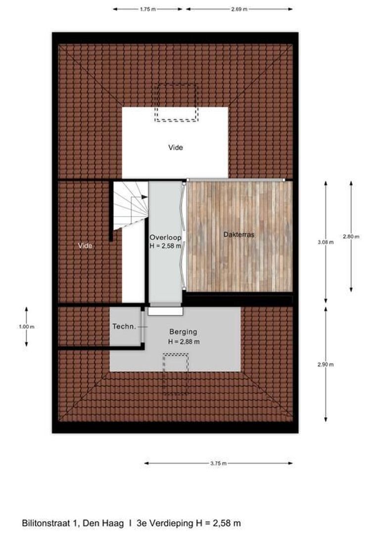Billitonstraat 1, Den Haag plattegrond-2