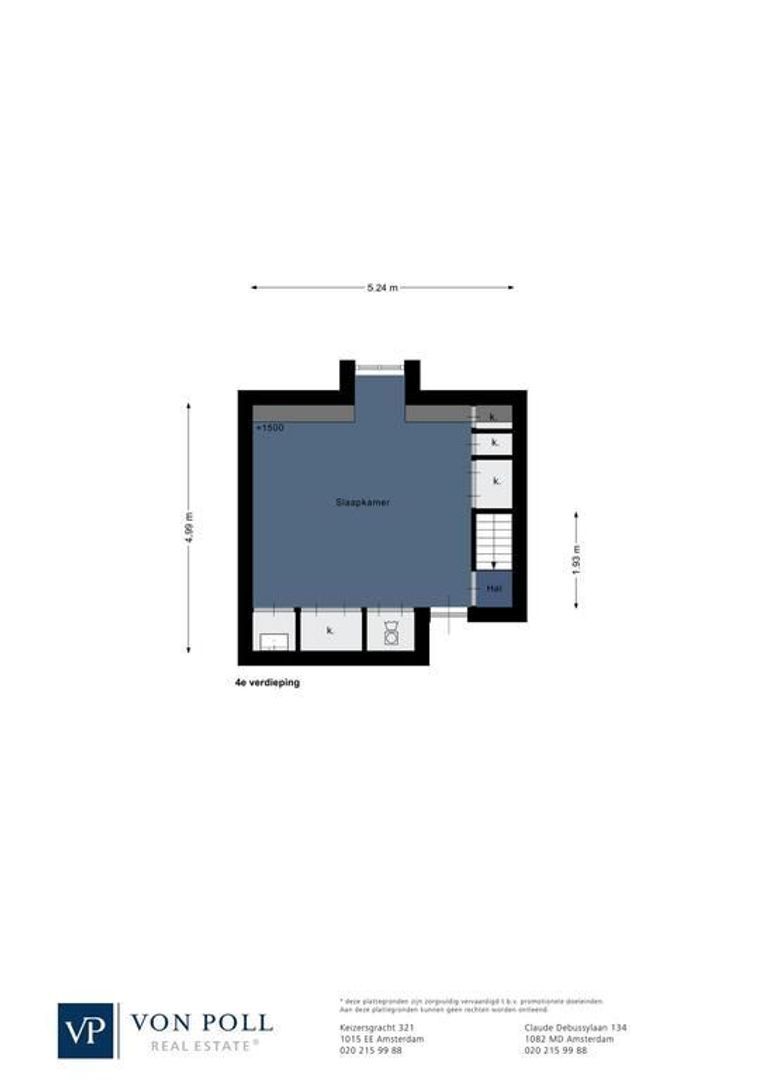 Vrolikstraat 54 3, Amsterdam plattegrond-1