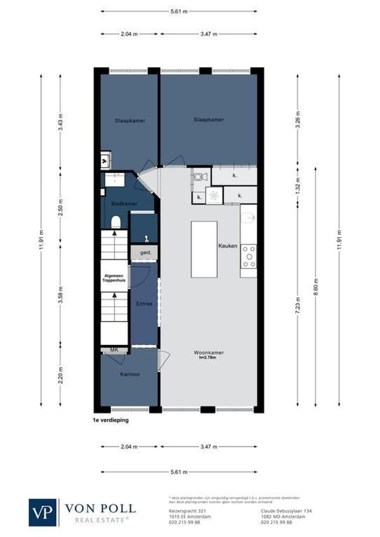 Derde Helmersstraat 50 1, Amsterdam plattegrond-0